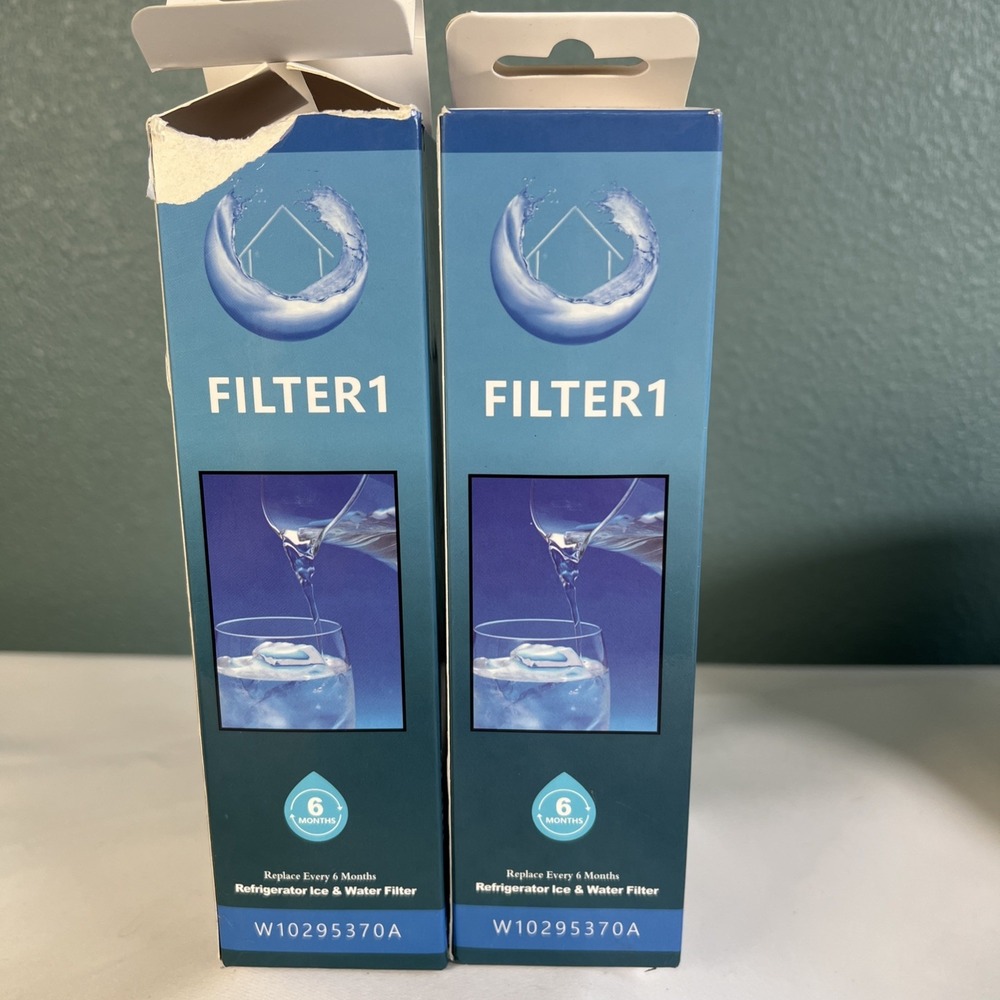 2- NEW  WATER FILTER 1.‎ Refrigerator Ice & Water Filter Single